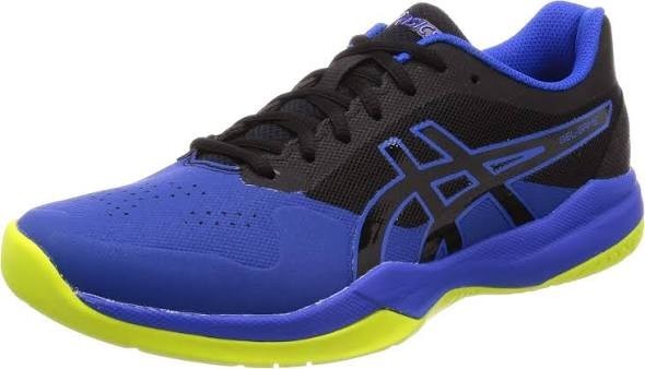 ASICS Men Gel-Game 7 Black/Illusion Blue Tennis Athletic Shoes Size 10