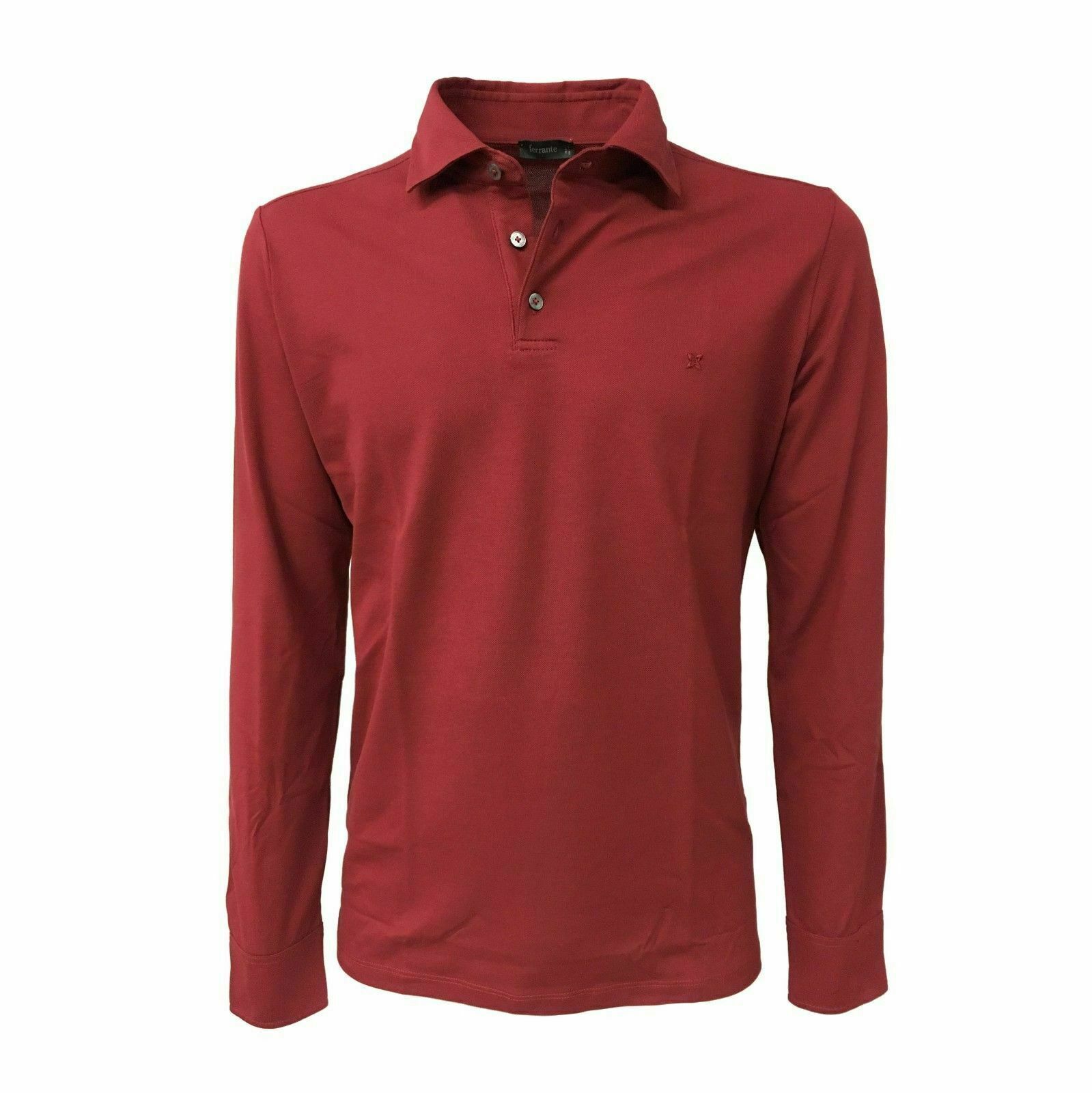 Men’s Long Sleeve Polo FERRANTE Mod. 31611 94% Cotton 6% Elastane MADE IN ITALY