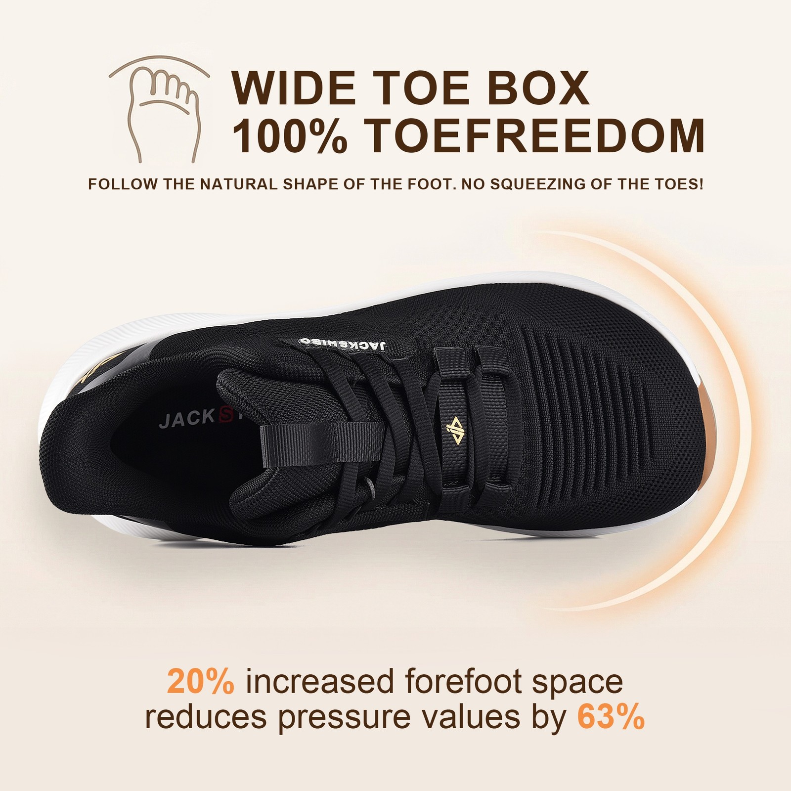 Women Wide Toe Shoes Arch Support Zero Drop Sole Tennis Walking Running Sneaker
