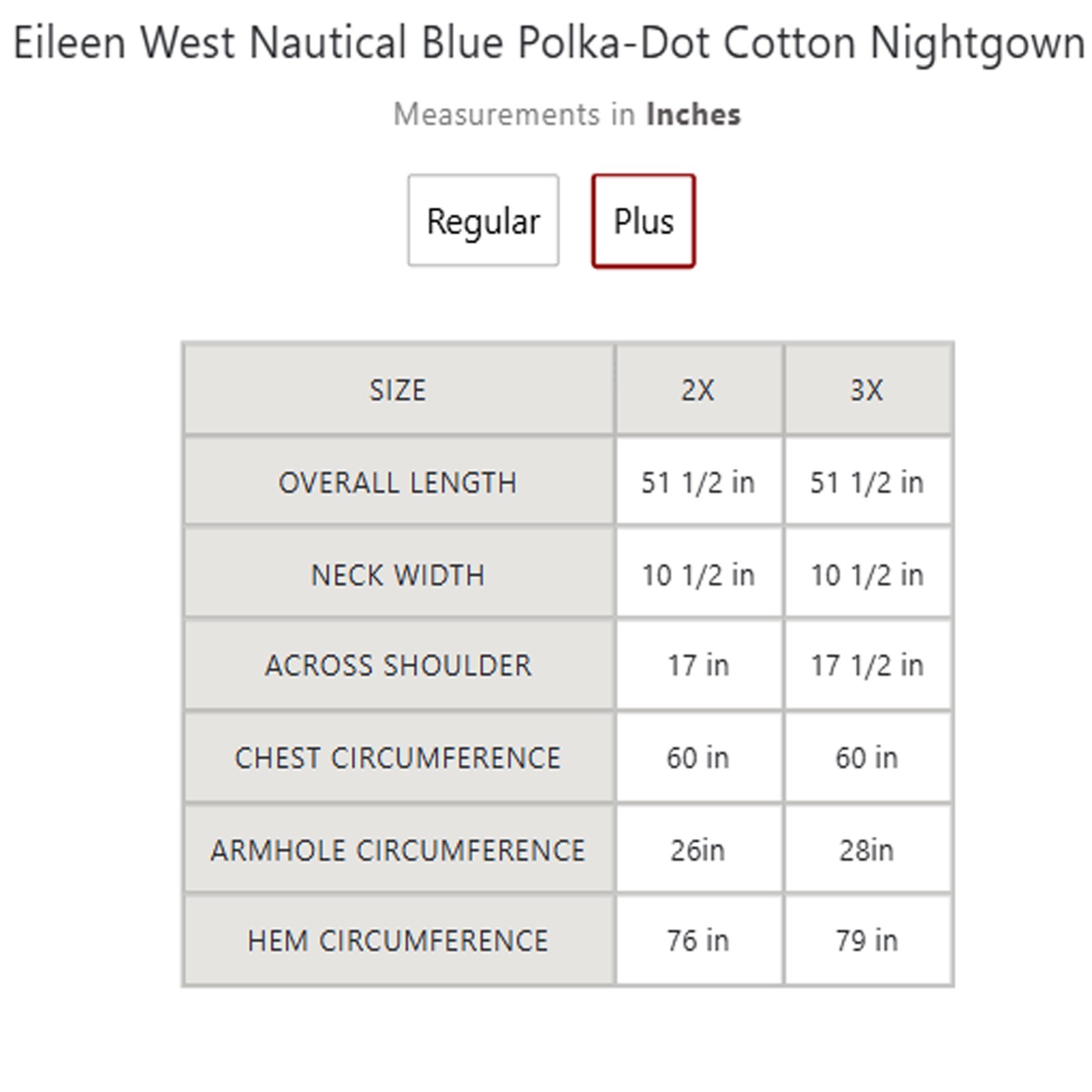 Eileen West Nautical Blue Polka-Dot Cotton Nightgown