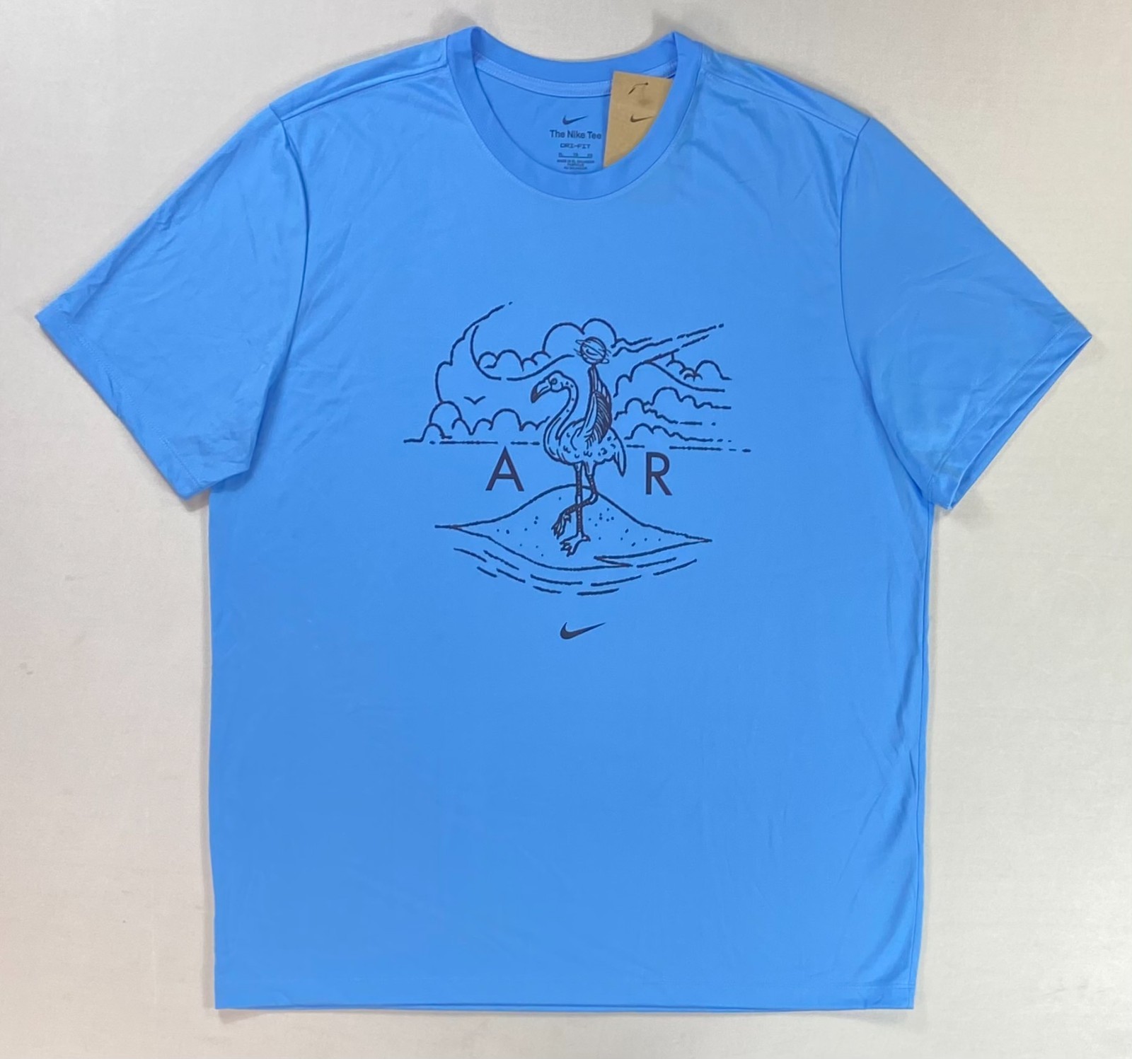 Men’s Nike Air Island Jam Dri-Fit Basketball T-Shirt Blue HJ3472 Athletic Tee