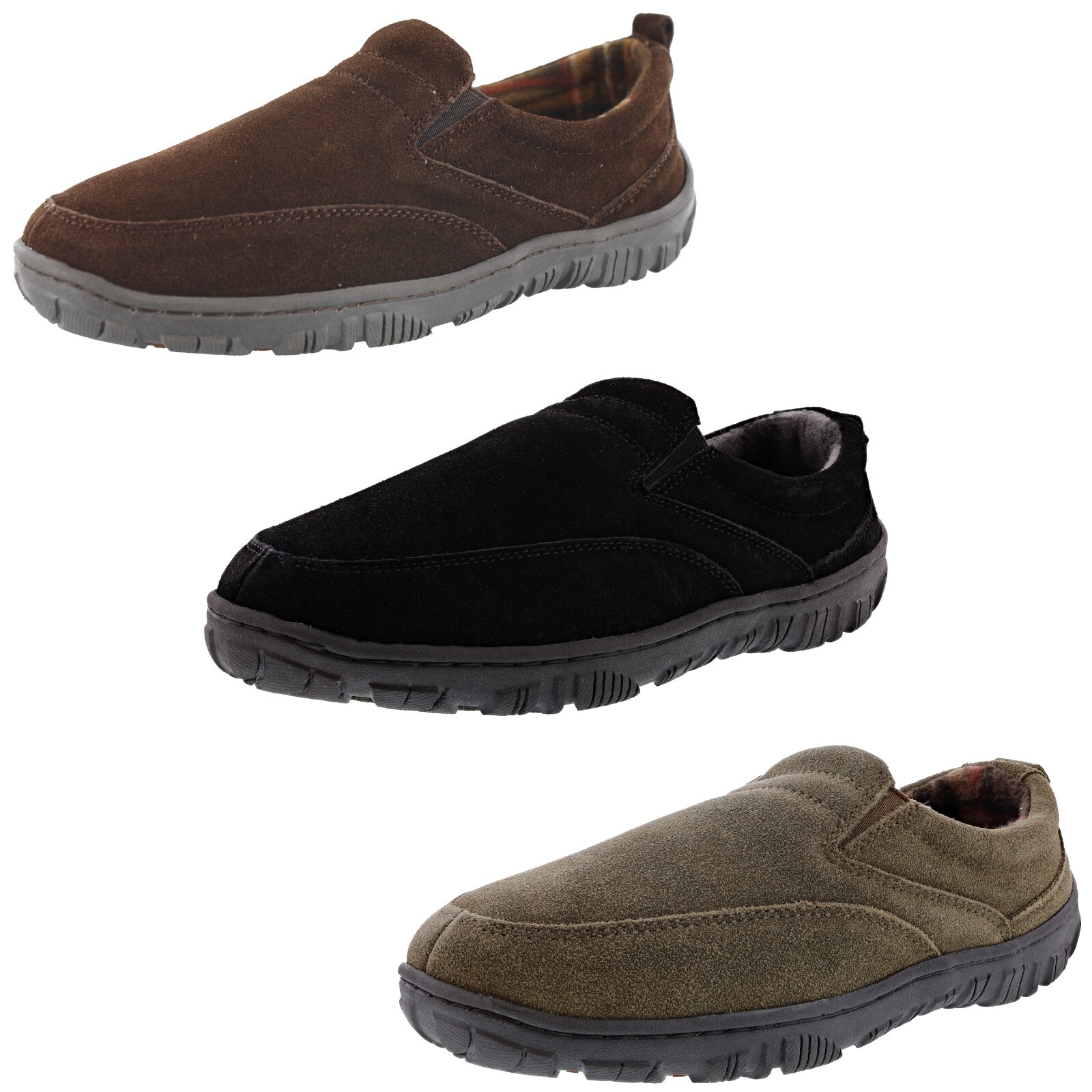 CLARKS MEN’S JOSH SLIP ON INDOOR/OUTDOOR WINTER SLIPPERS