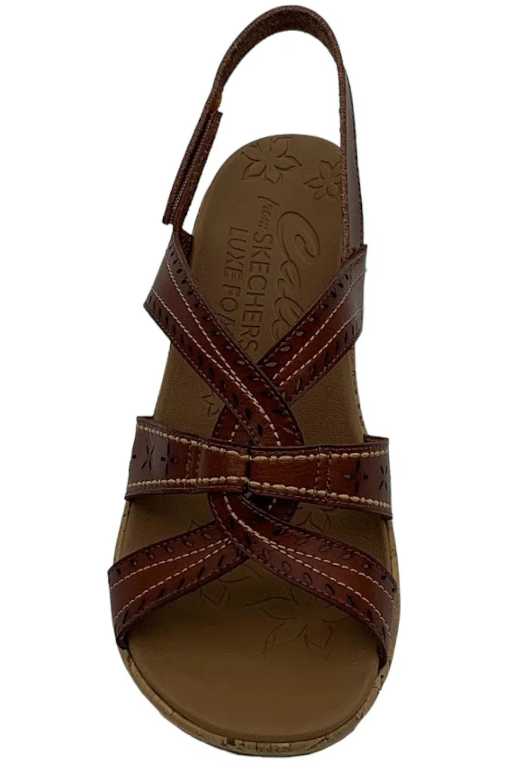 Skechers Beverlee Singback Vegan Wedges Chocolate