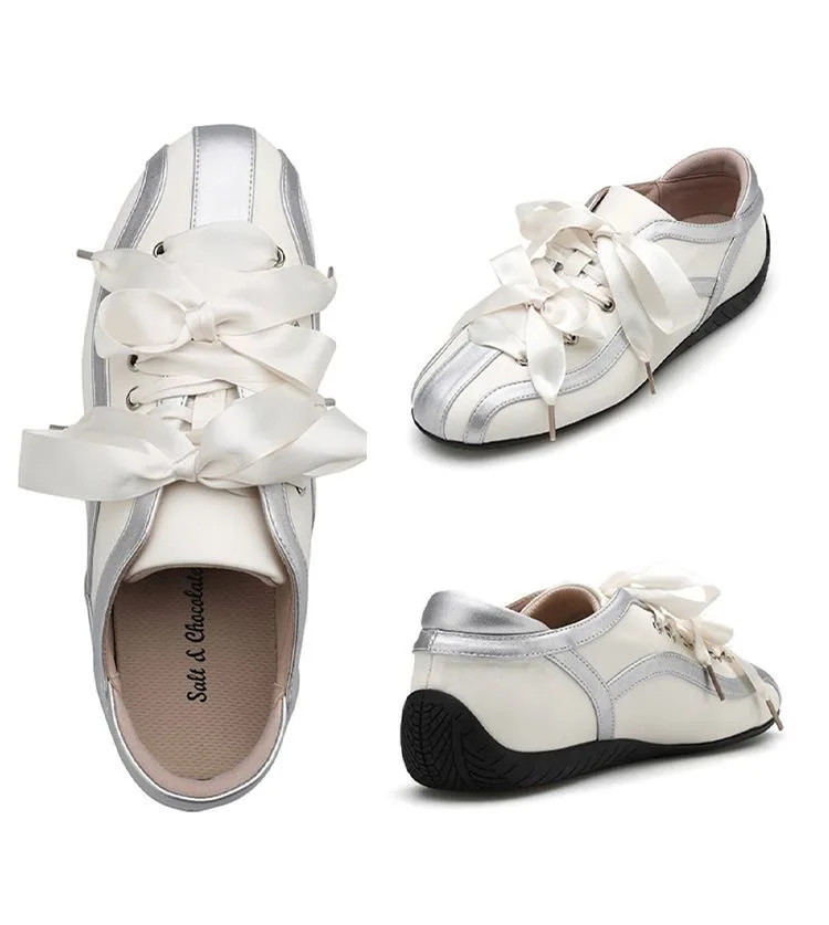 1 Pair 2cm Width Silk Laces Bow Flat Shoelaces For Women Sneaker Sport DE Traini