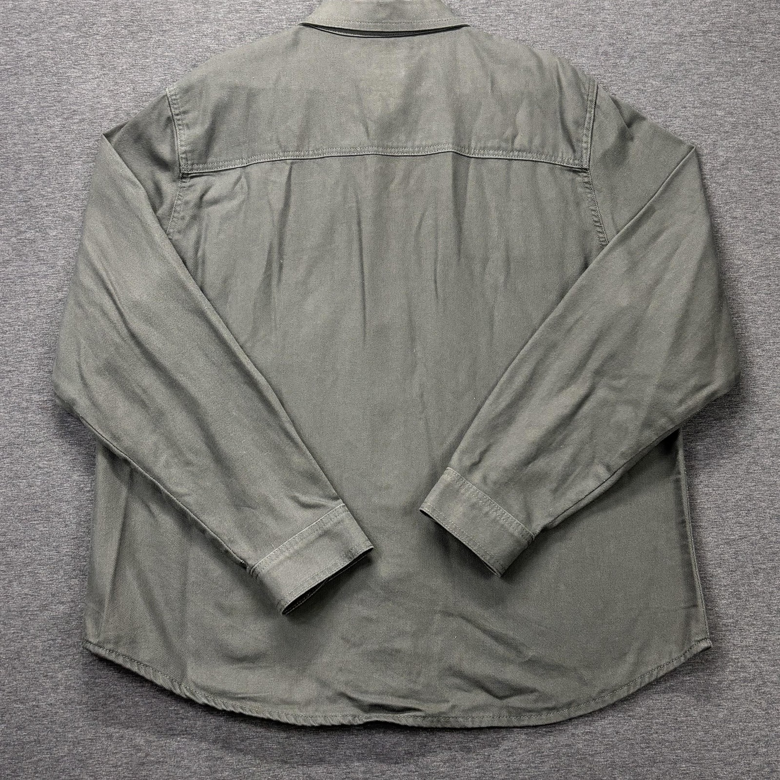 Lucky Brand Shirt Mens XL Olive Button Down Long Sleeve Cotton Casual Workwear