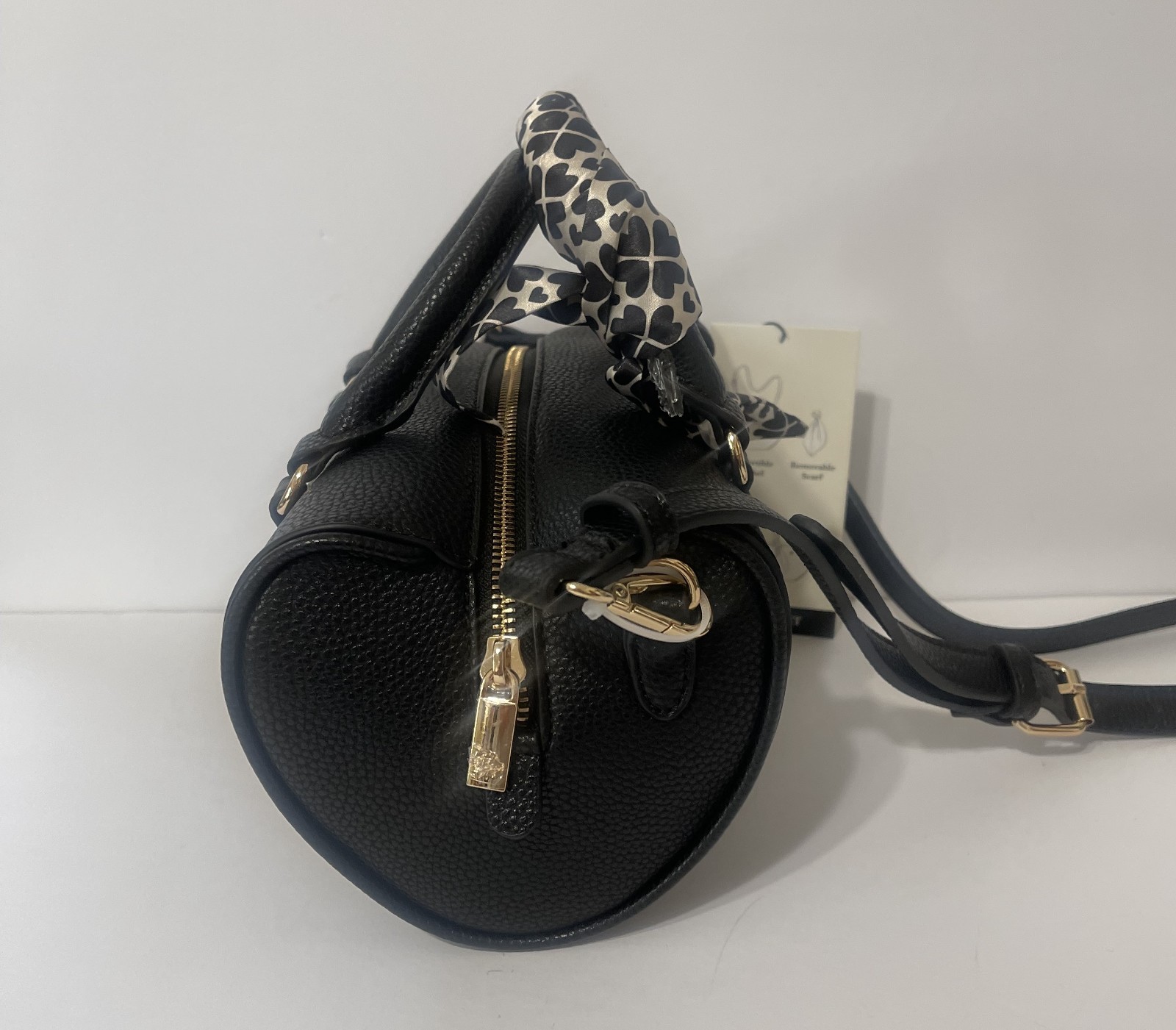 Nanette Lepore Heart Pattern Scarf Heart Shaped Colette Satchel Crossbody Purse