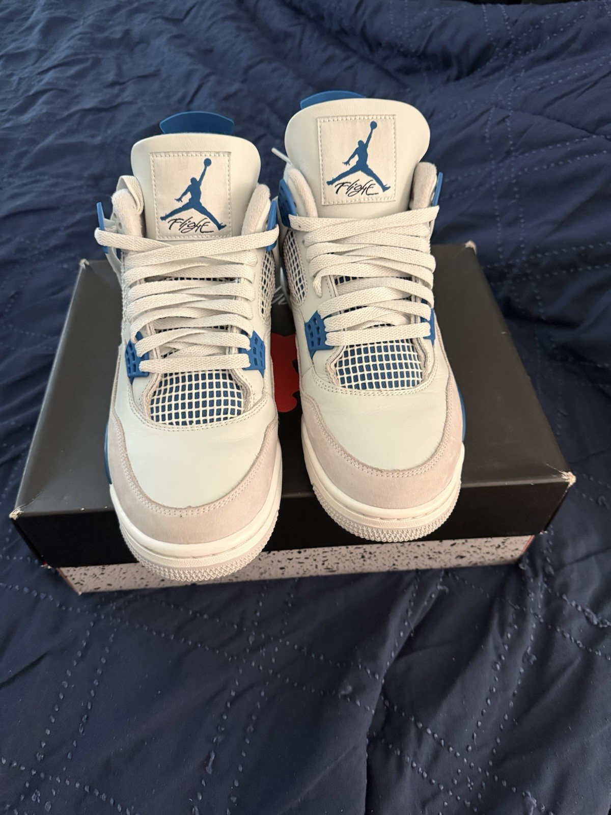 Jordan Air Jordan 4 Retro Military Blue 2024 White/Blue Leather FV5029-141