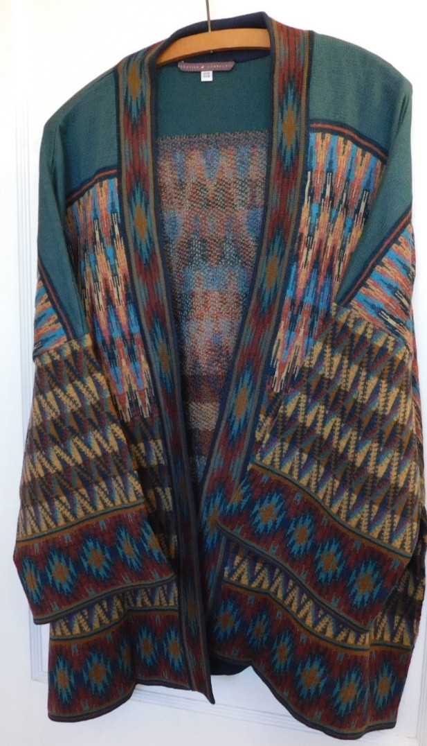 Peruvian Connection Kimono Vest 45% Pima Cotton 38% Baby Alpaca 12% Wool 5% Silk