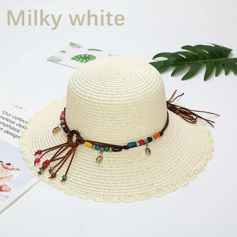 Fashionable Korean Multiple Styles Version Little Daisy Embroidered Straw Hat Wo