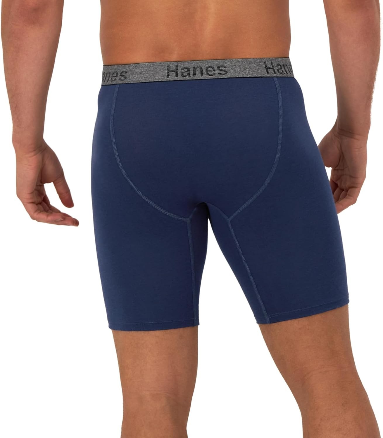 Hanes Mens 3 Pack Comfort Flex Fit Stretch Brief Small Gray Blue