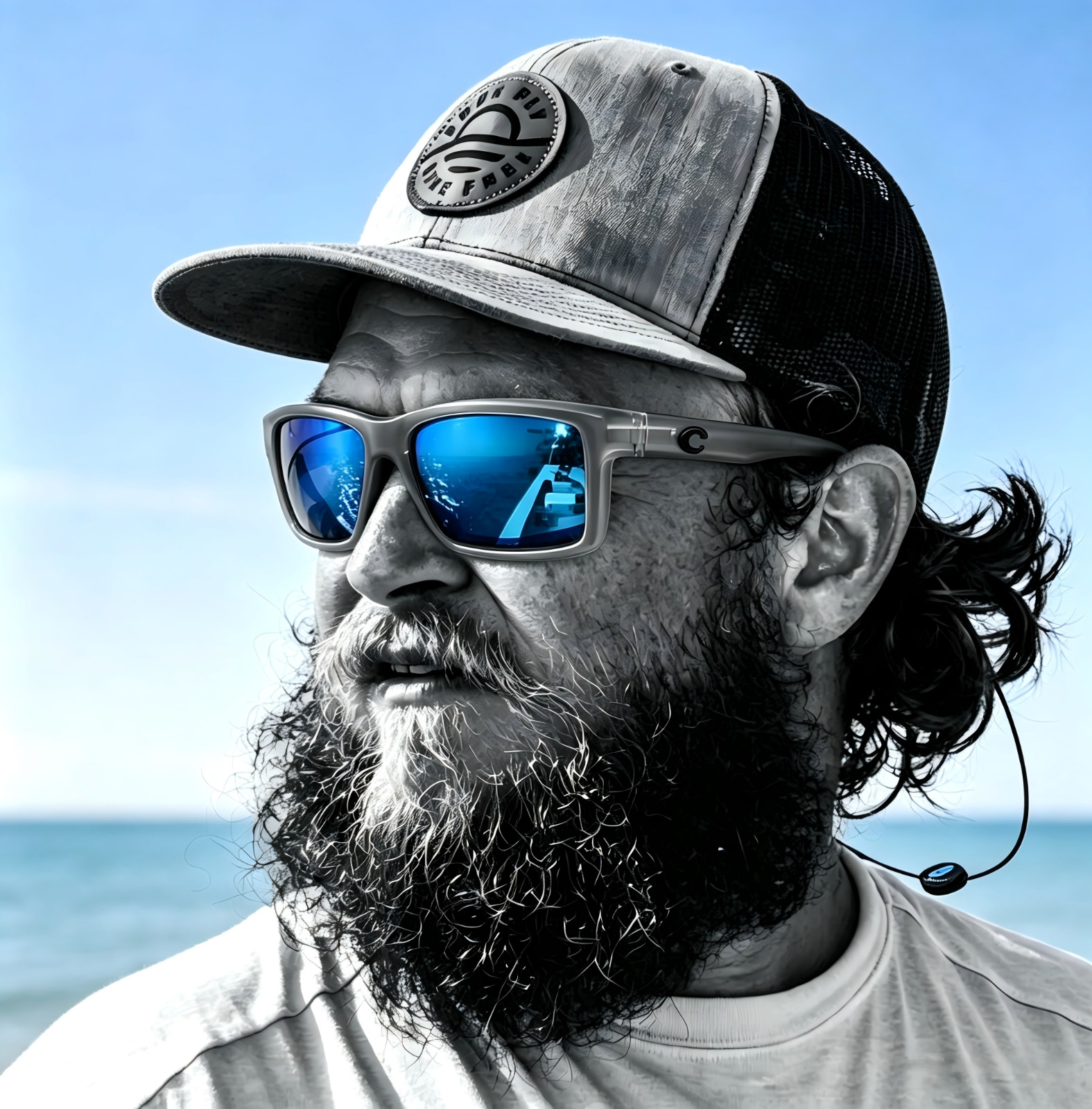 COSTA Rinconcito Smoke-Gray frame/ Blue polarized Sunglasses 580P High-end TR90