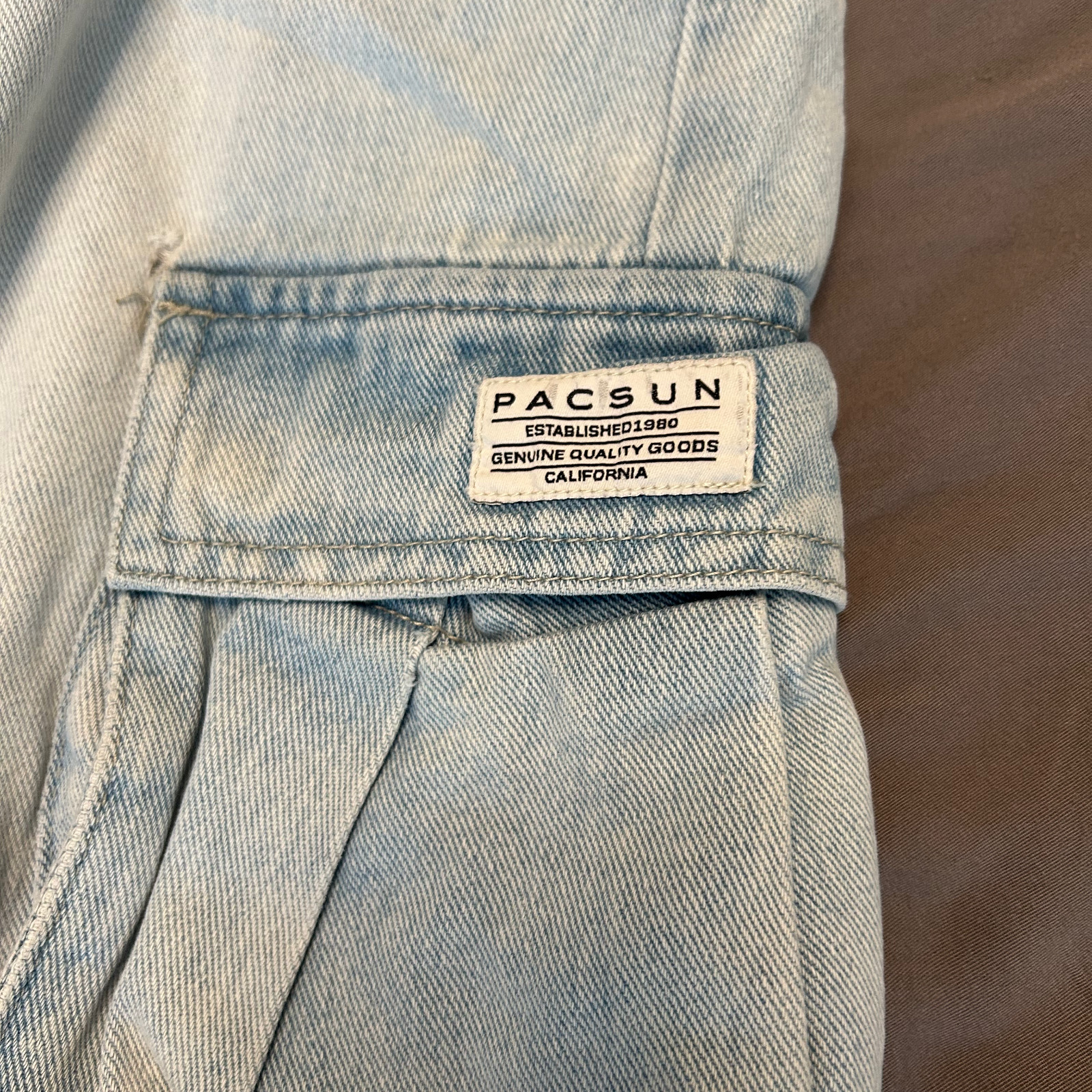 PacSun Light Blue Cargo Jeans Men’s 28×30