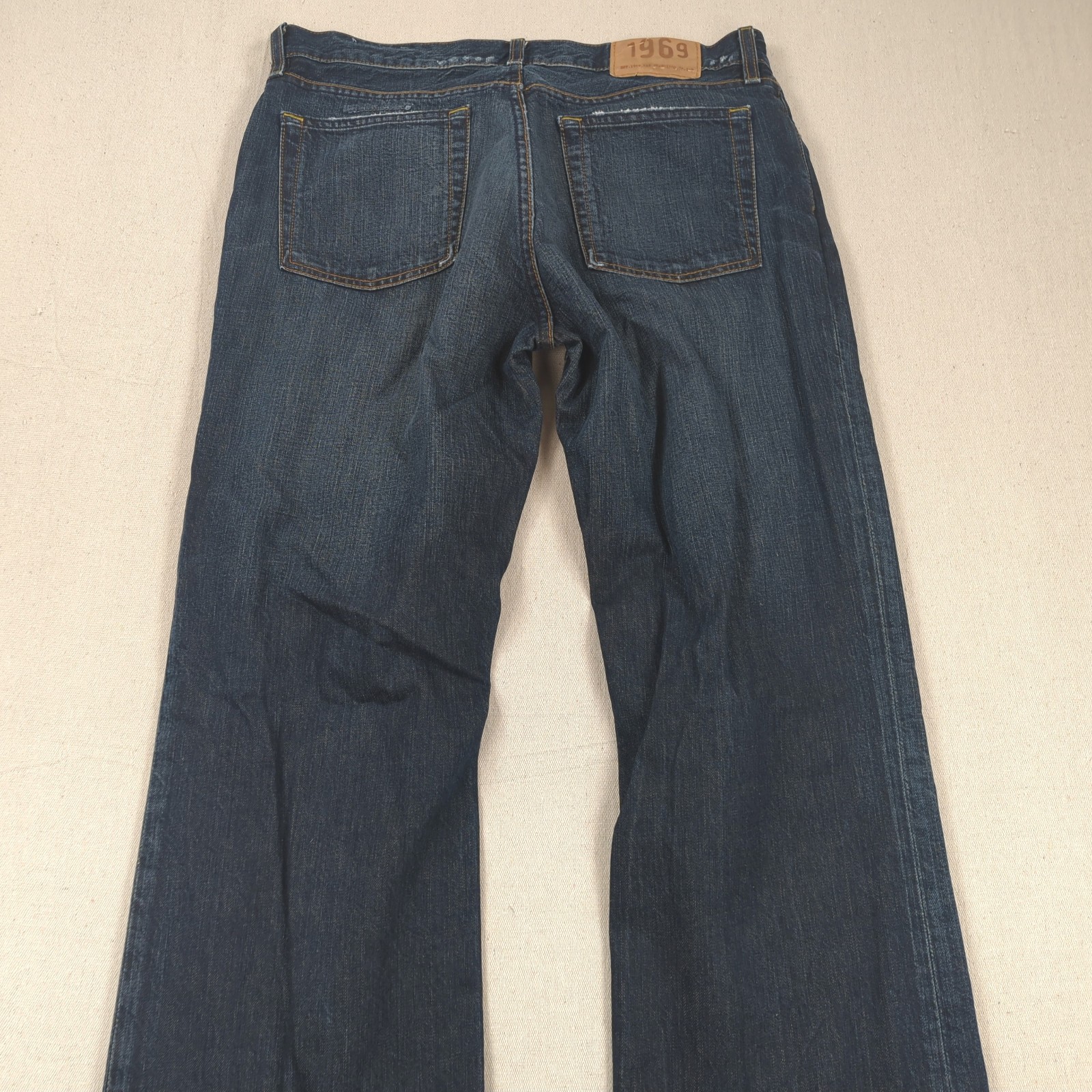 Gap 1969 Jeans Mens 34×34 Blue Low Rise Boot Cut Western Button Fly