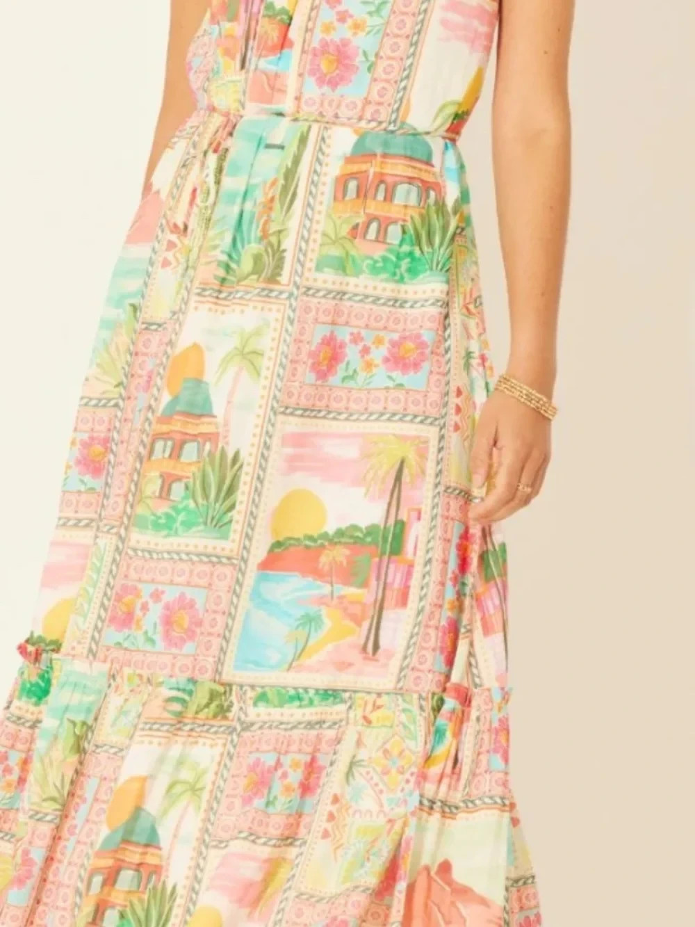 BILA77 Maddison Dress Size Large NWT 100% Cotton Lightweight Casual Vacation