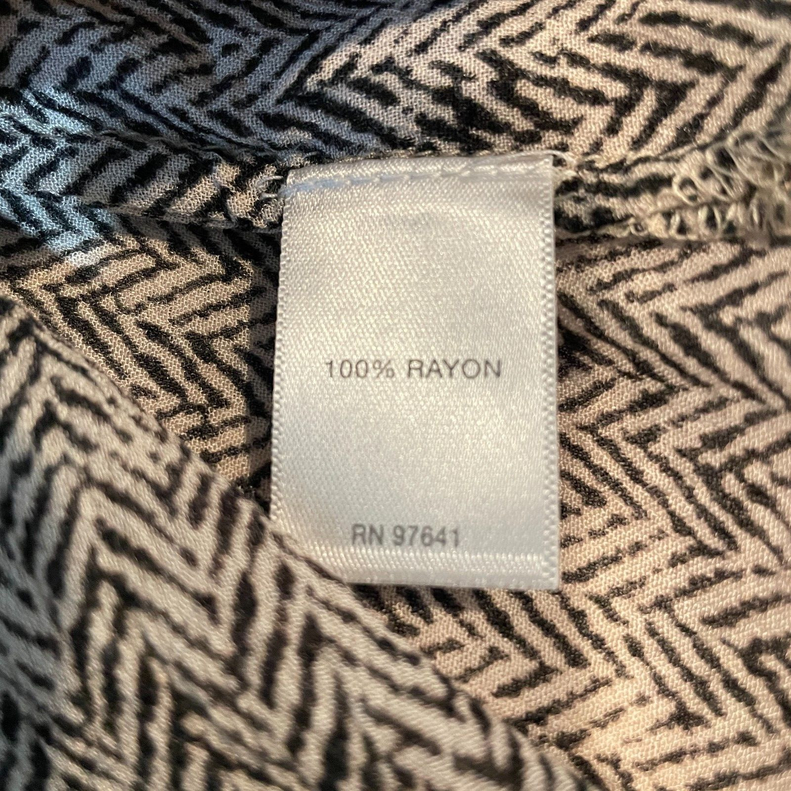 J Jill Med Petite Blouse Brown Herringbone Feminine Ruffle Cuff English Country