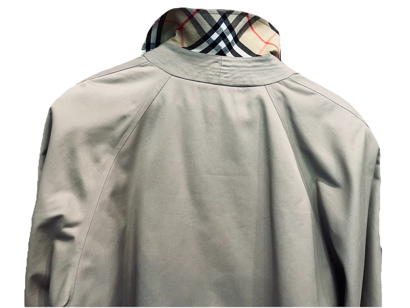 Vintage Authentic Burberry London Mini C99B Size 14R US-12 Beige Overcoat Lined