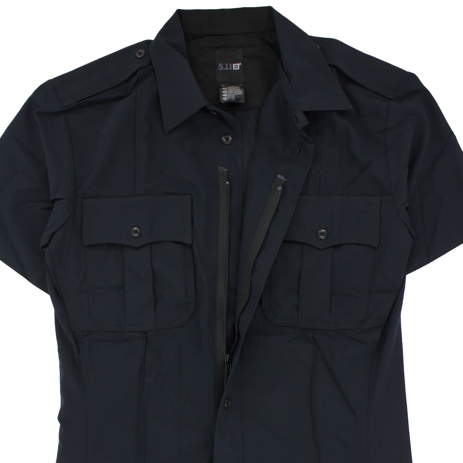 5.11 Tactical Shirt, Men’s Stryke Ripstop Short Sleeve Zipper Flex-Tac Shirt