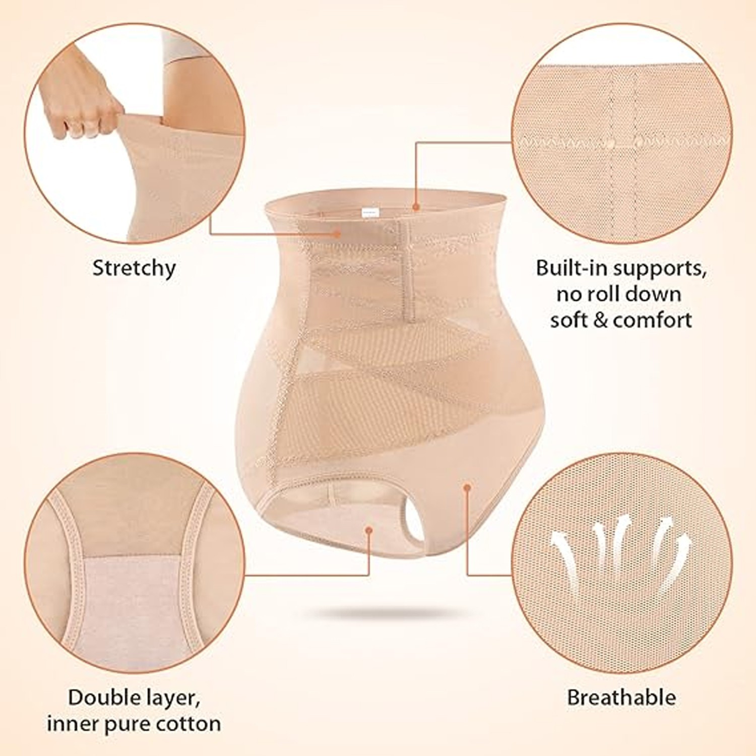 Women Tummy Control High Waist Shaper Shorts Girdle Shapewear Panties Plus Size