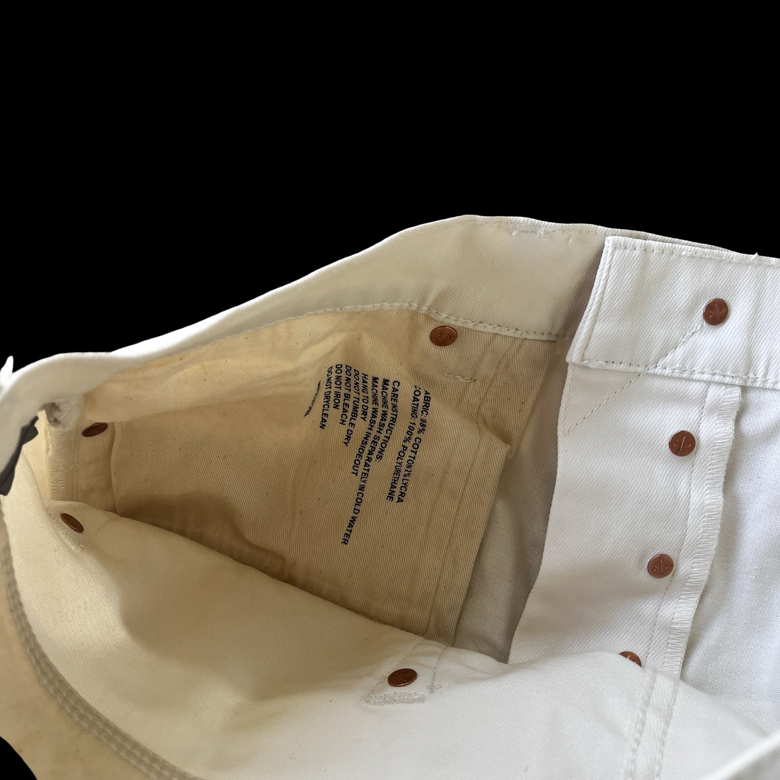 PURPLE BRAND p004 Cargo Flared Jeans White Size 34