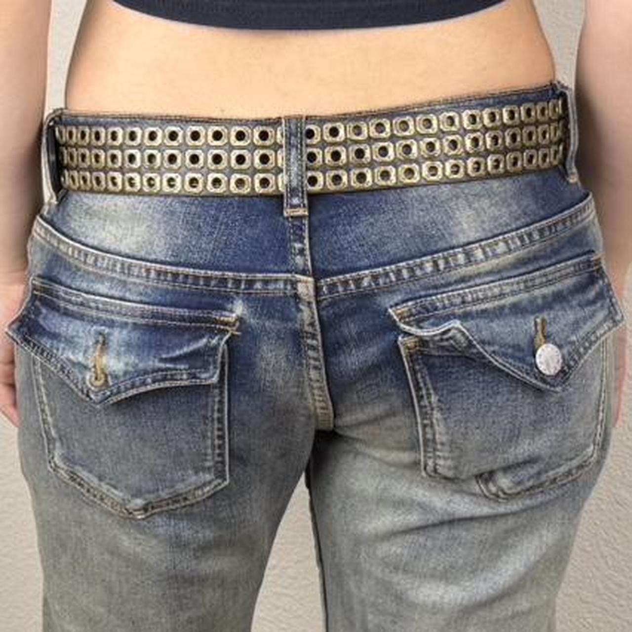 3 Row Black & Bronze Studded Belt Punk