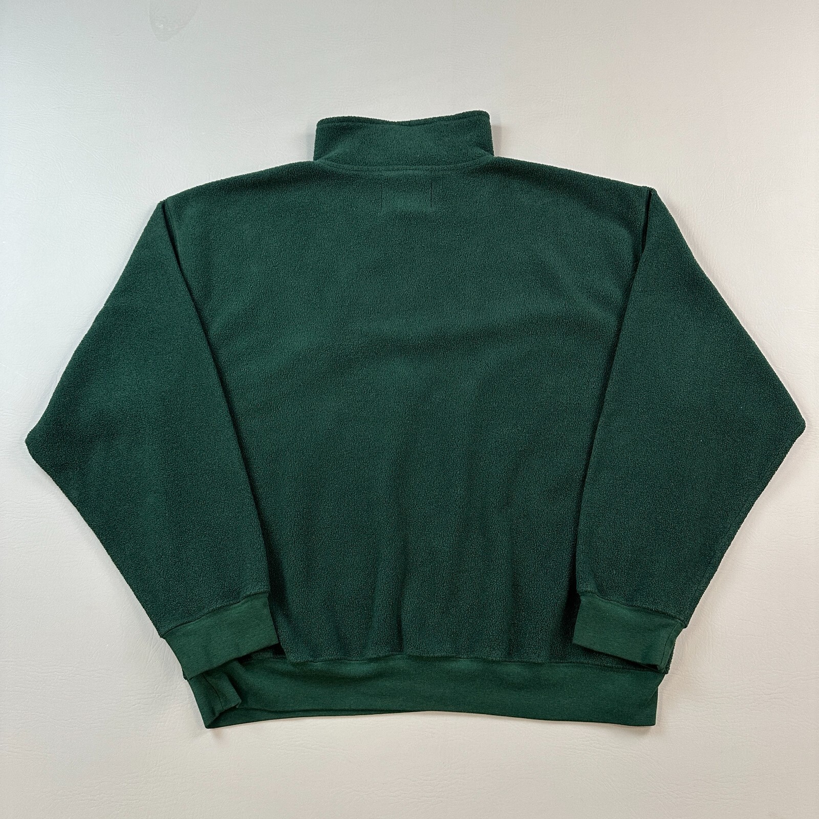 Vintage Ivy Crew Jacket Mens Large Green 1/4 Zip Fleece Hiking Outdoor 90s