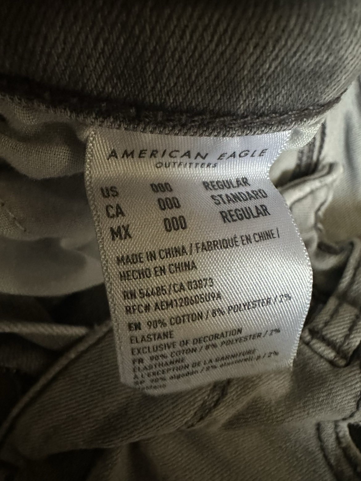 American Eagle Outfitters Next Level Stretch Skinny Jeans 000 Blue Gray bundle