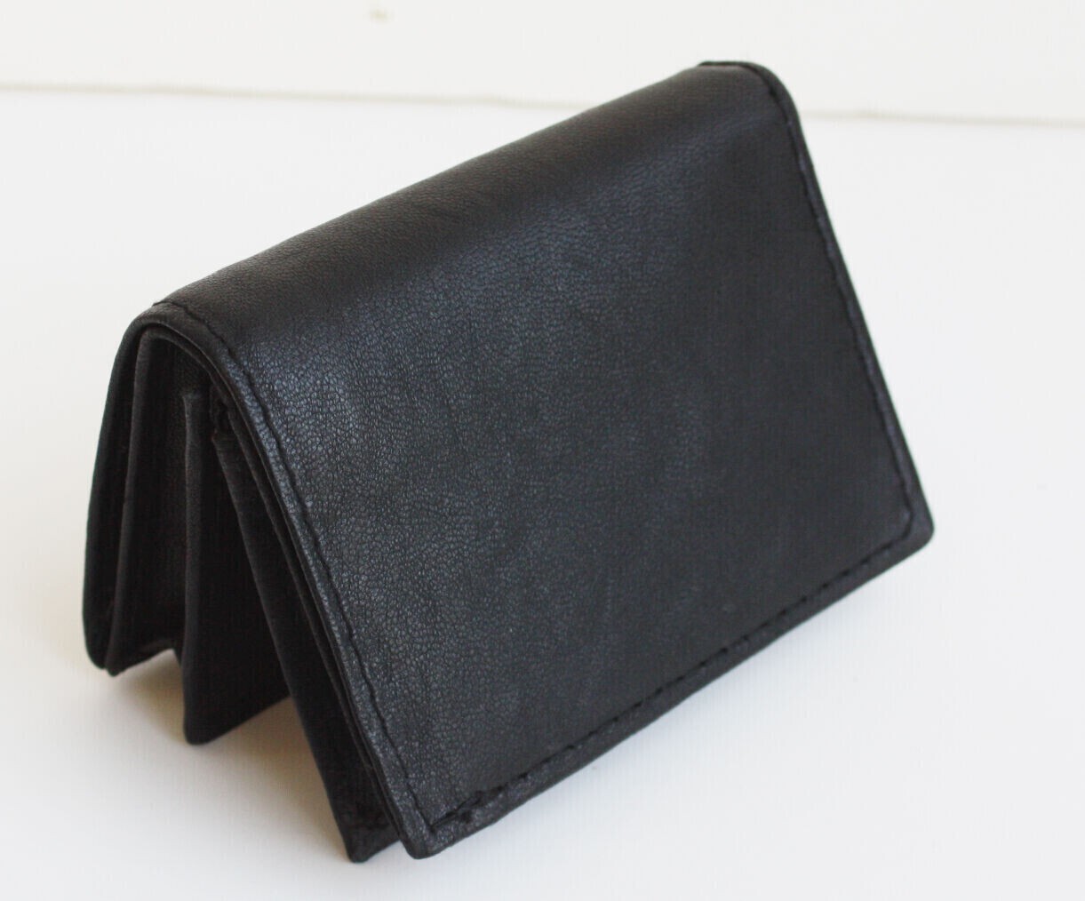 Rfid Mens Slim Front Pocket Wallet Genuine Leather Bifold Id/credit Card Holder
