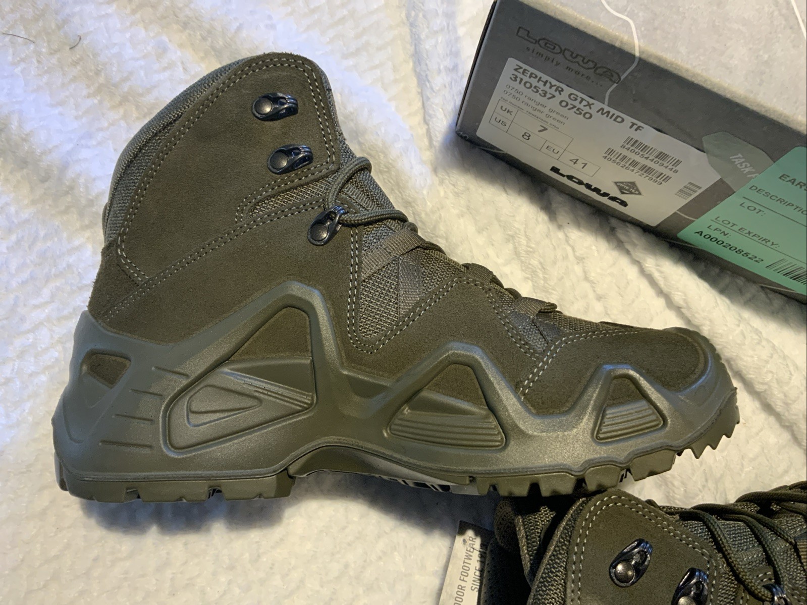 Lowa Zephyr GTX MID TF Boot 310537 Ranger Green Size 8