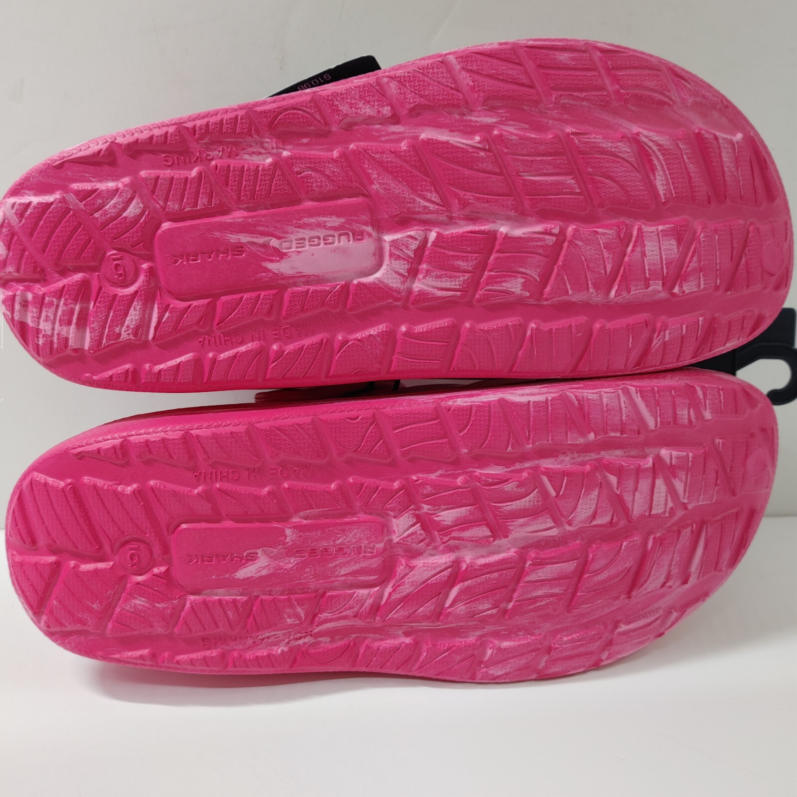 Rugged Shark EVA Foam clog Shoes Big Girls/Womens Size 6 Slip On Pink