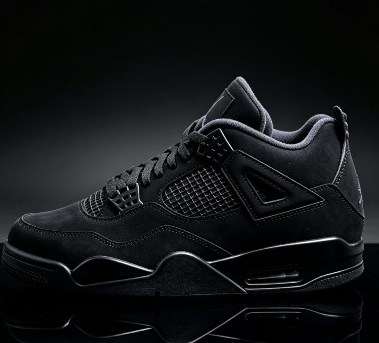 Jordan 4 ”Black Cat” Retro Basketball Shoes Men’s US Size Mid Top