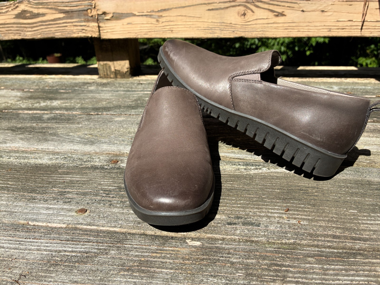 Dansko Linley 9142-947800 Womens Gray Loafers size 40 Slip Ons Leather Shoes