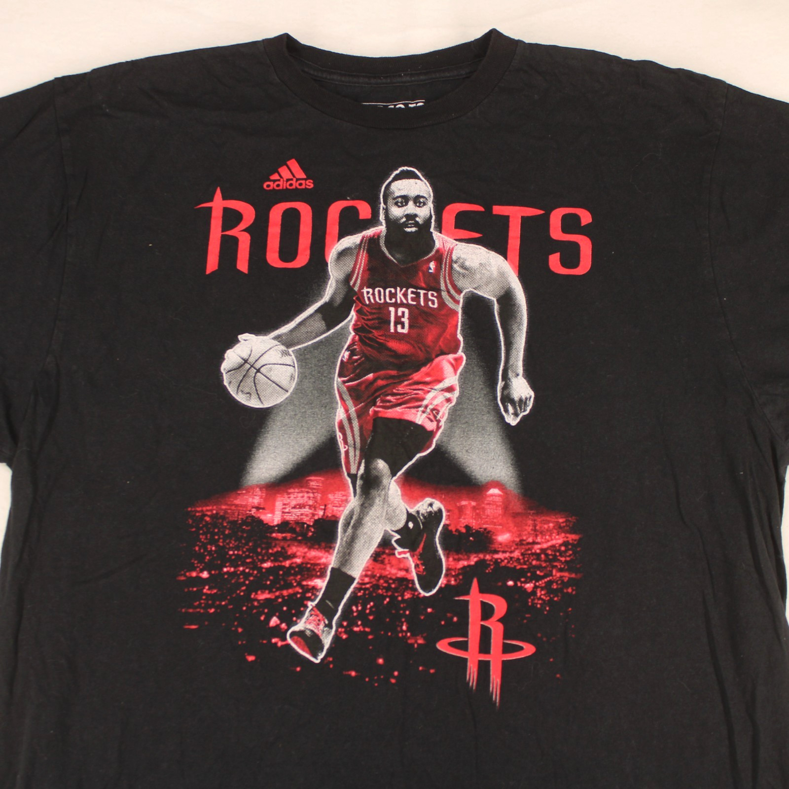 ADIDAS The Go-To Tee JAMES HARDEN Houston Rockets Graphic T-SHIRT Men’s XL
