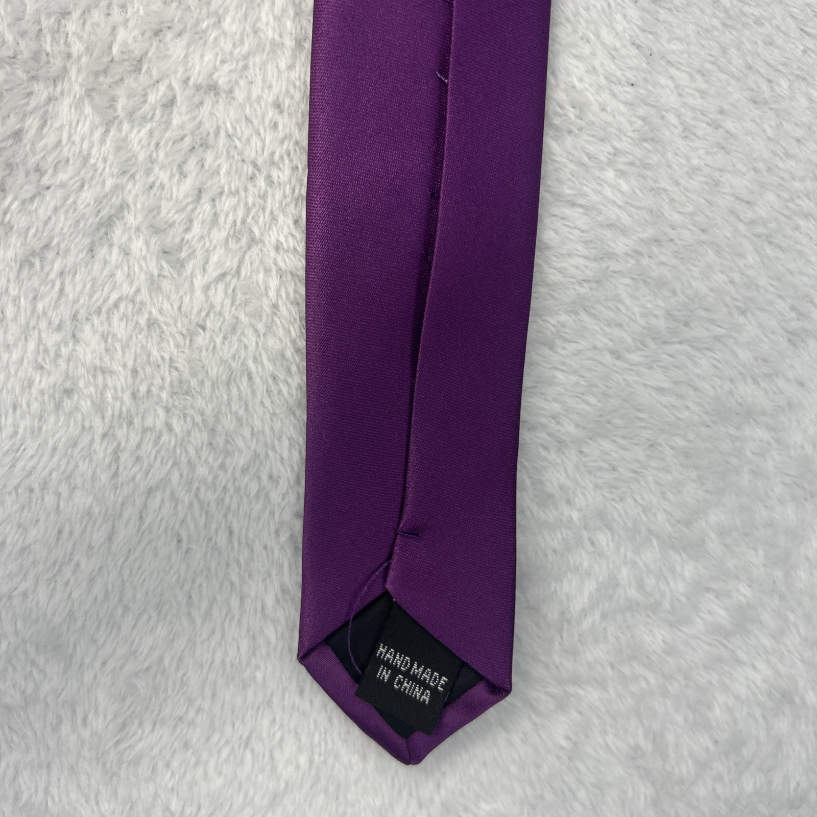 Cheri Copain Purple Men’s Necktie 3.25”x 57” All Silk Handmade