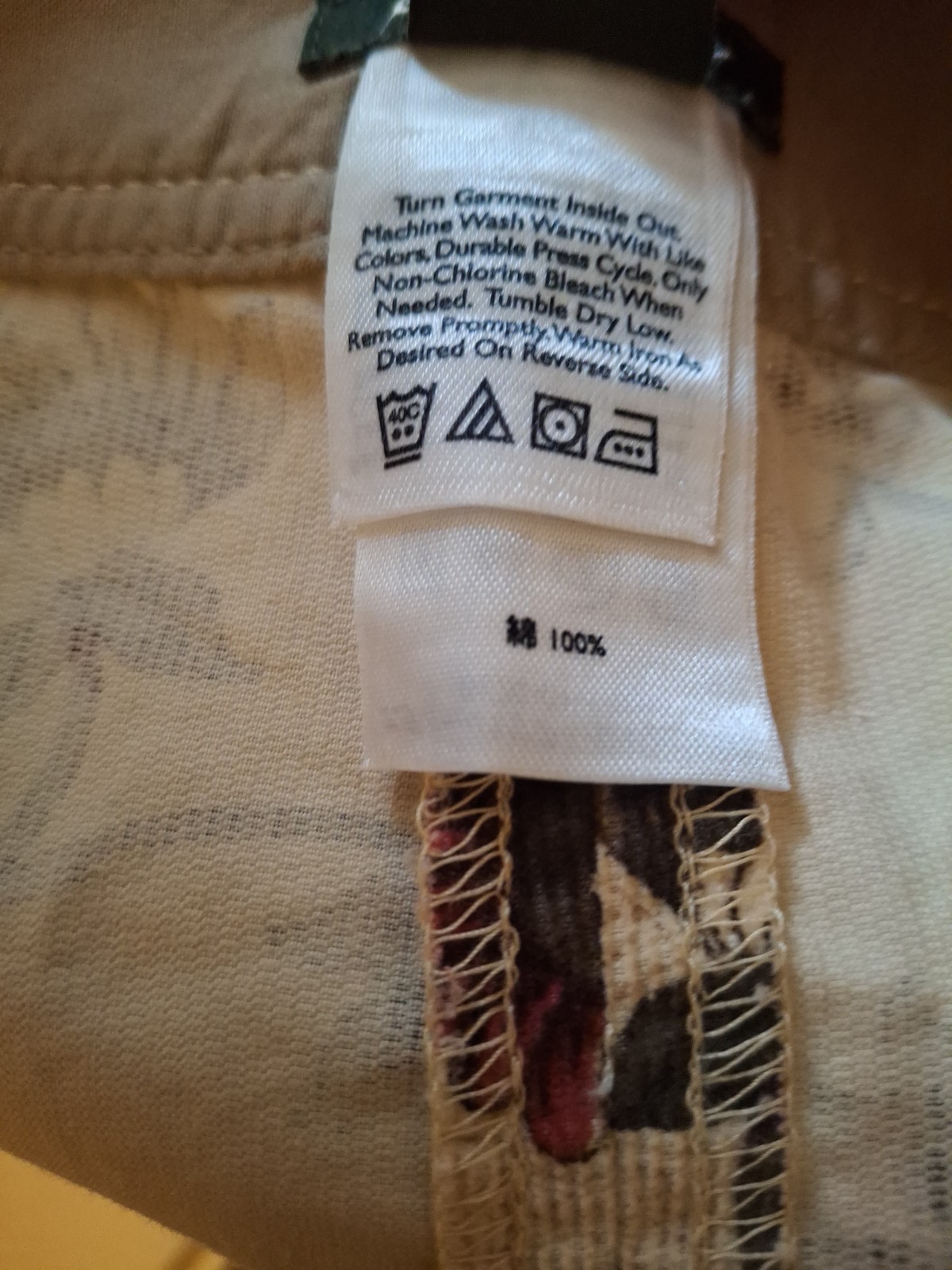 Eddie Bauer Skirt Midi Women’s 100% Cotton Baumwolle Boho Floral Size 18 Tall