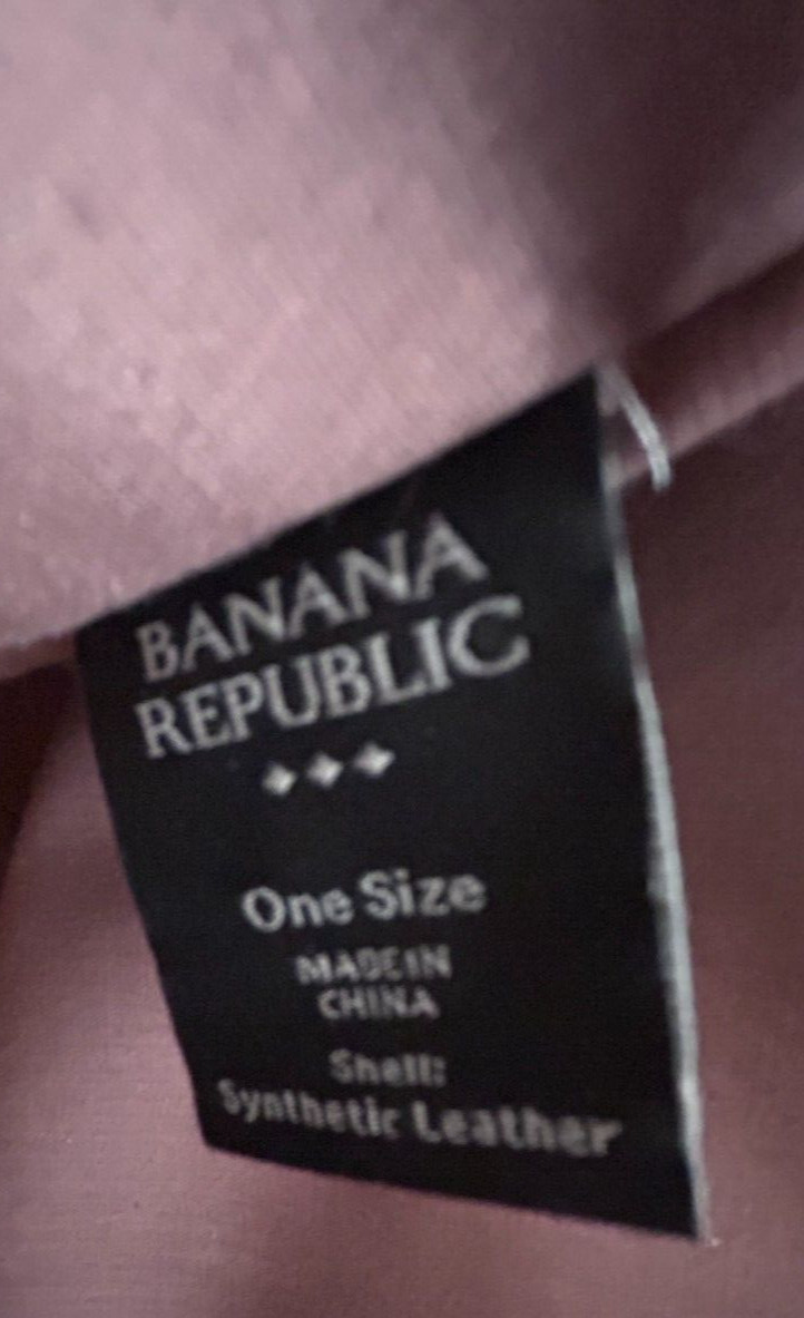 Banana Republic Curved Tote Bag Savannah Clay/Mauvish Double Handle NWOT