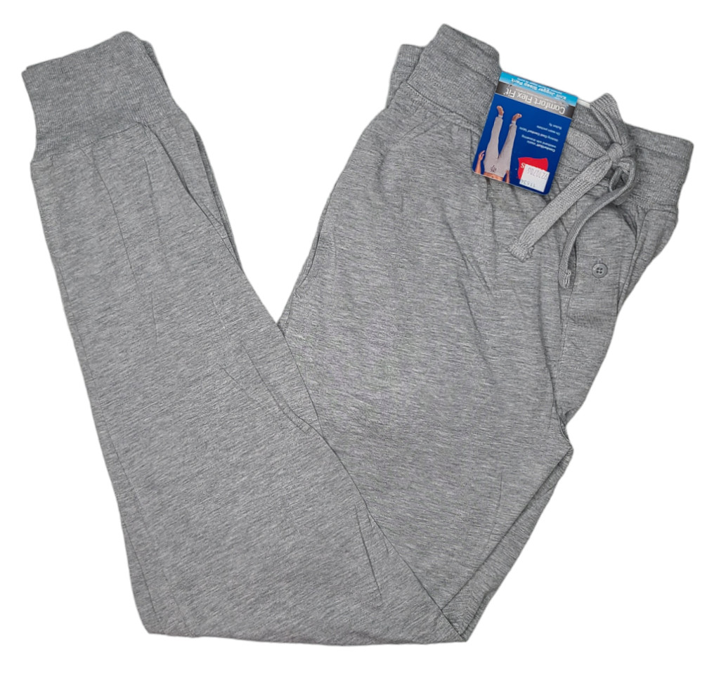 Hanes #11634 NEW Men’s Heather Grey Comfort Flex Fit Soft Knit Jogger Sleep Pant