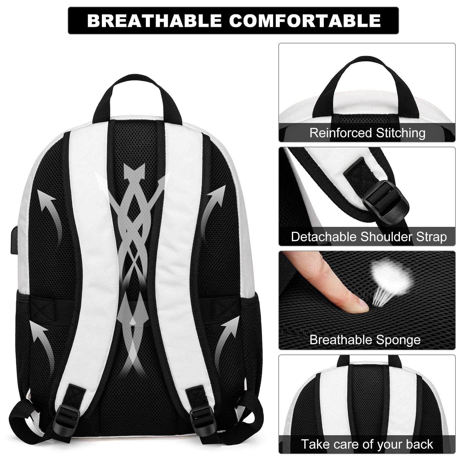 School Backpack for Teen Girls & College Women – 15.6 Inch Large Laptop Bookb…