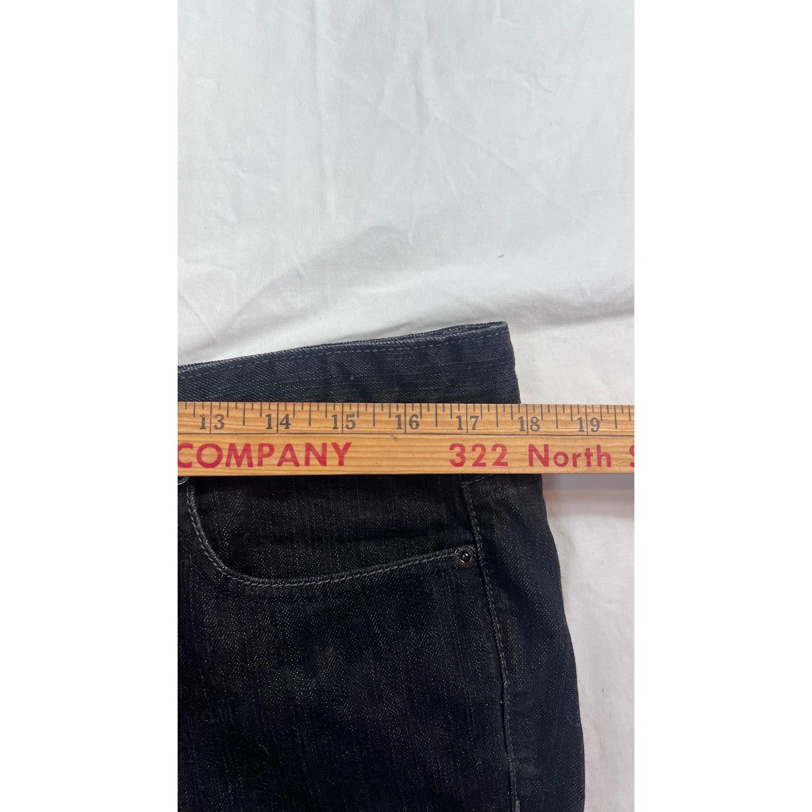 Calvin Klein Jeans Ultimate Bootcut Dark Wash Denim Pants Womens 32/14 Black