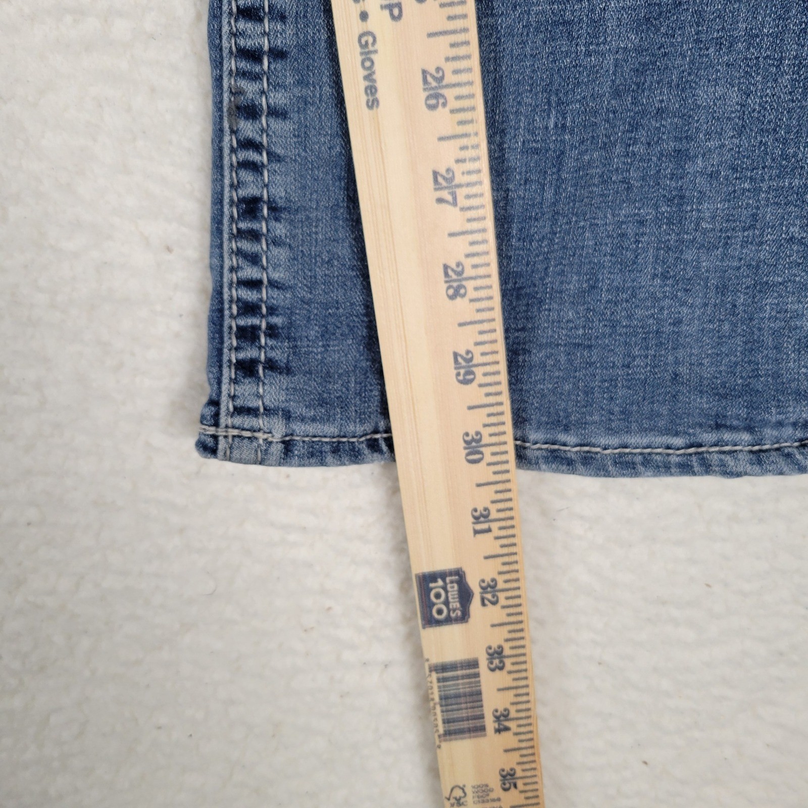BKE Aiden Jeans Mens 30S Medium Wash Blue Slim Straight Stretch Denim Pants