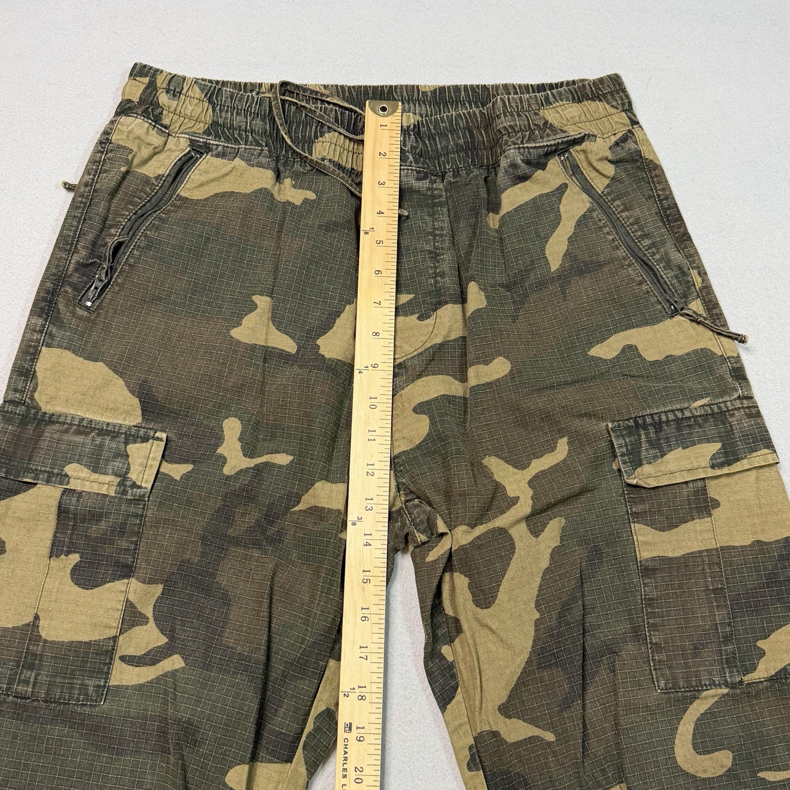 Carhartt WIP Green Cargo Jogger 6.5 Oz Ripstop Camo Combi Large