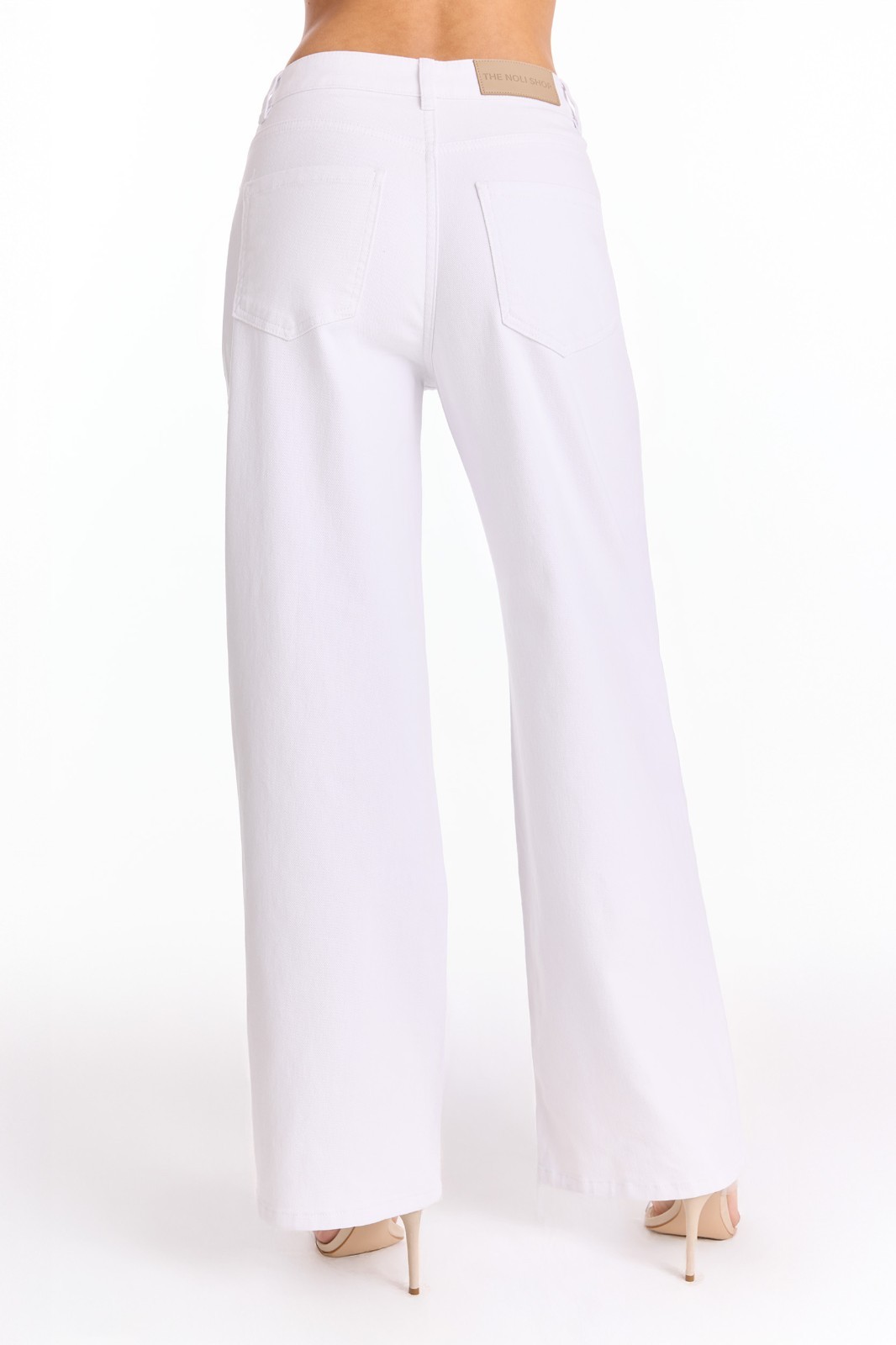 Crystal Palm High Rise Jean – White THE NOLI SHOP