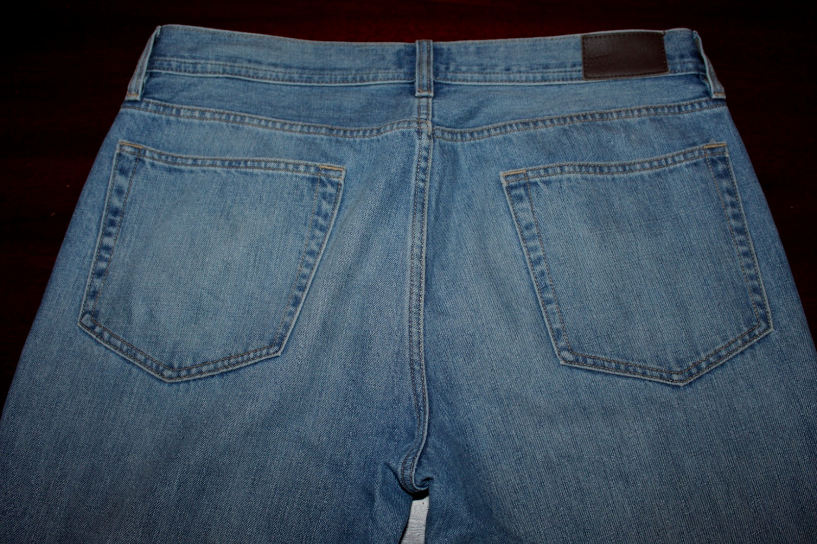 mens J. Crew the sutton straight jeans 32×32 pre-owned medium faded