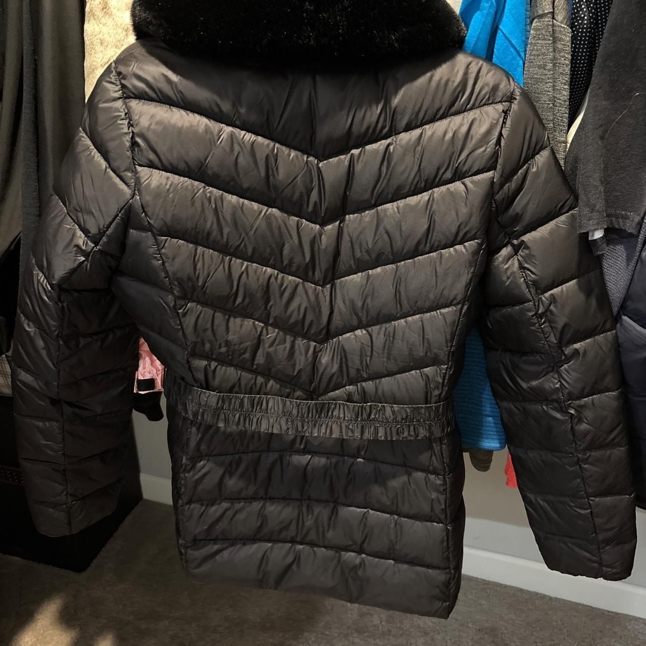 Michael Michael Kors Quilted Puffer Jacket with Faux Fur Collar