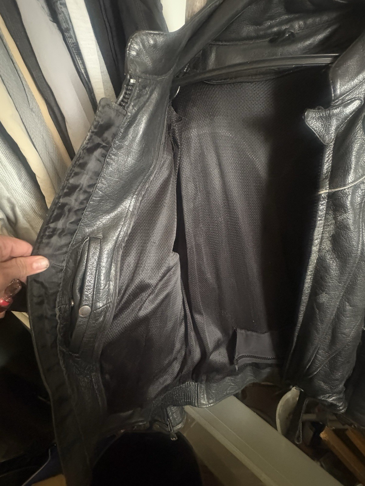 Black Leather Riding Jacket