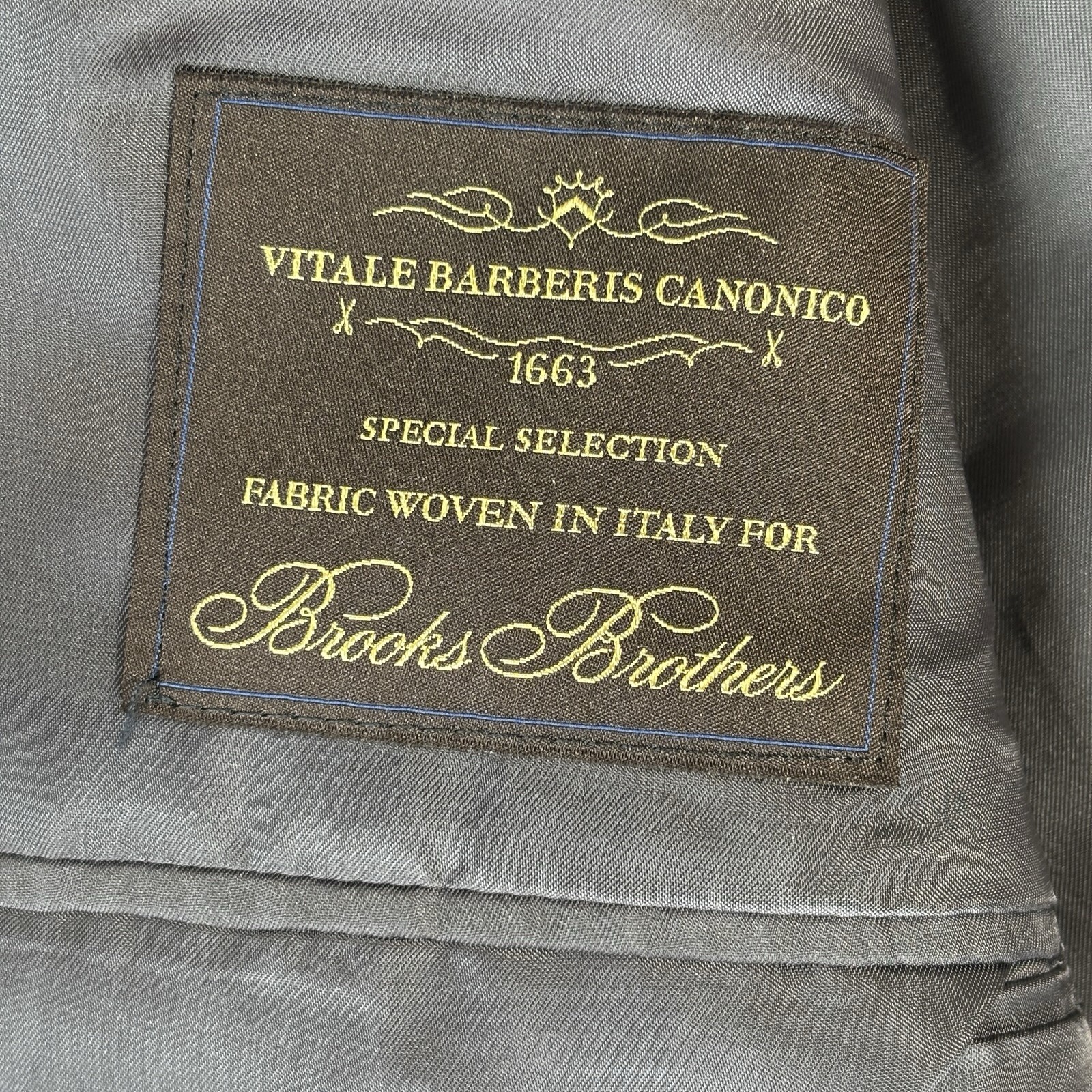 Brooks Brothers 1818 Madison Blazer 46L W41 Gray Vitale Barberis Wool USA Made