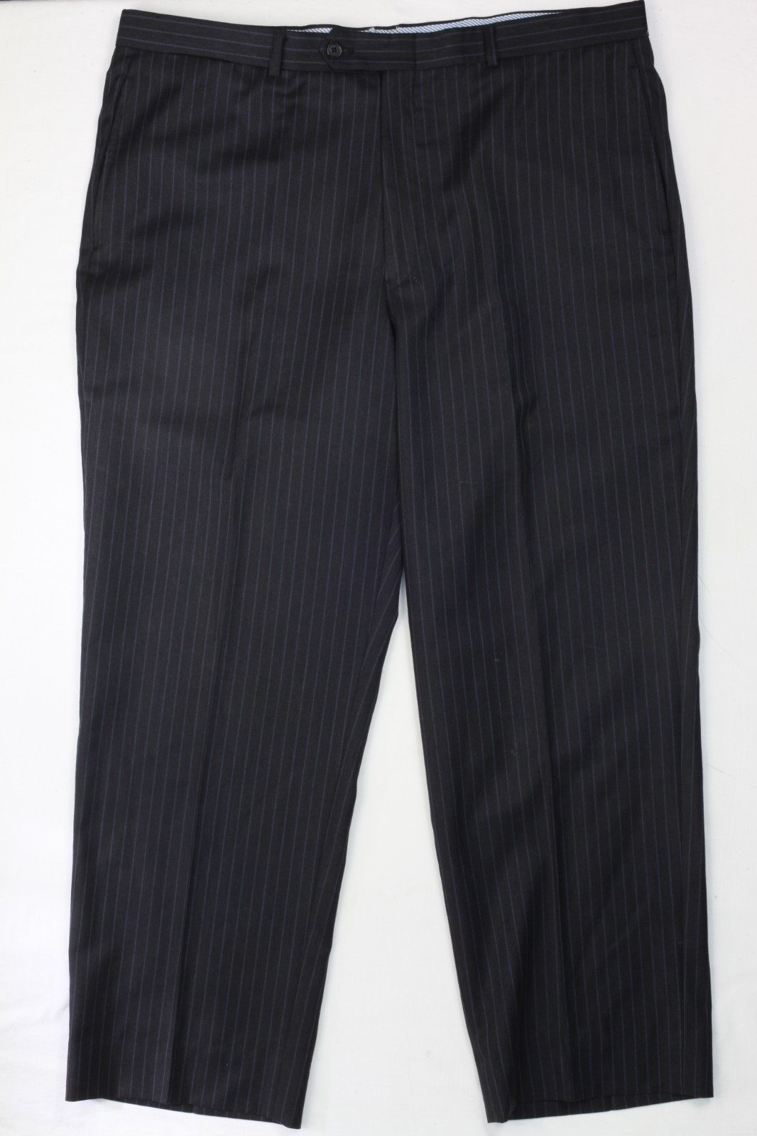 Tommy Hilfiger Regular Fit Wool Suit Gray Striped 44R 38×29