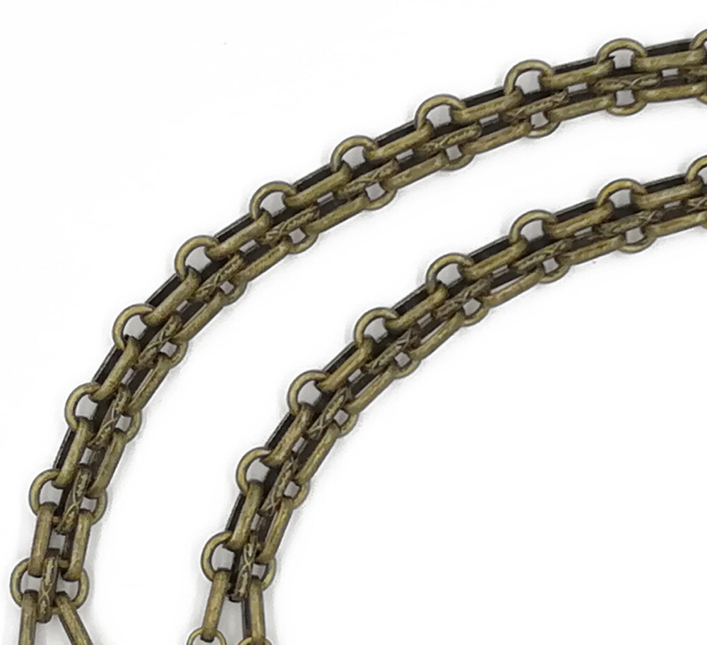 20 ~ 200 CM Replacement Three Rows Metal Chain For Strap Bag Crossbody Handbag
