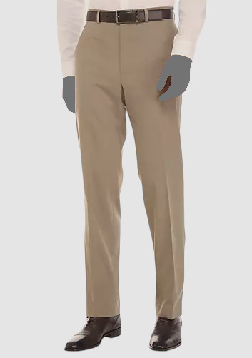 $140 Ralph Lauren Men’s Beige Classic-Fit Wool Stretch Dress Pants Size 52W 34L