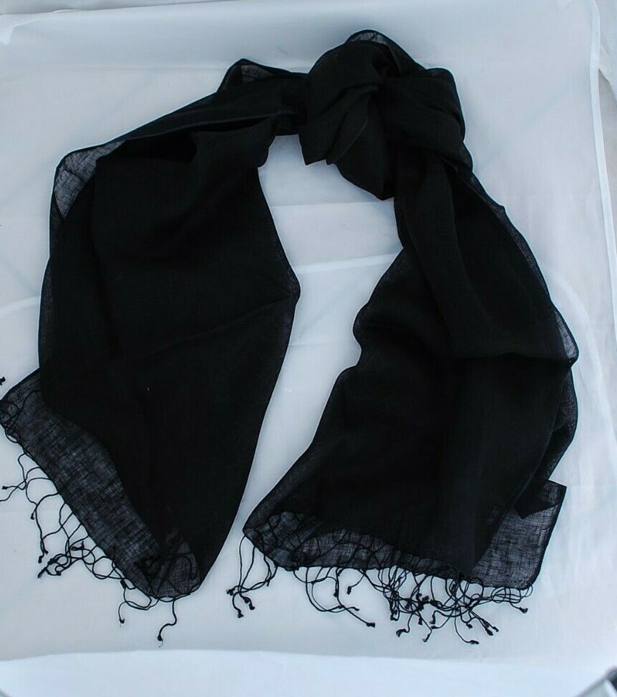 RICO CORTI 100% SOLID COLOR LINEN STOLE