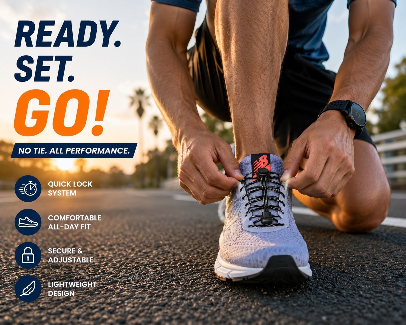 No Tie Elastic Shoe Laces Lock Stretch Sneakers Running Shoes Quick Lace System